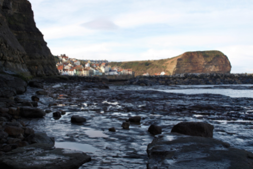Rock pooling in Staithes
